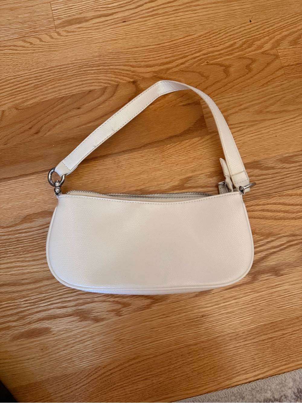 Urban Outfitters White Pebbled Shoulder Bag